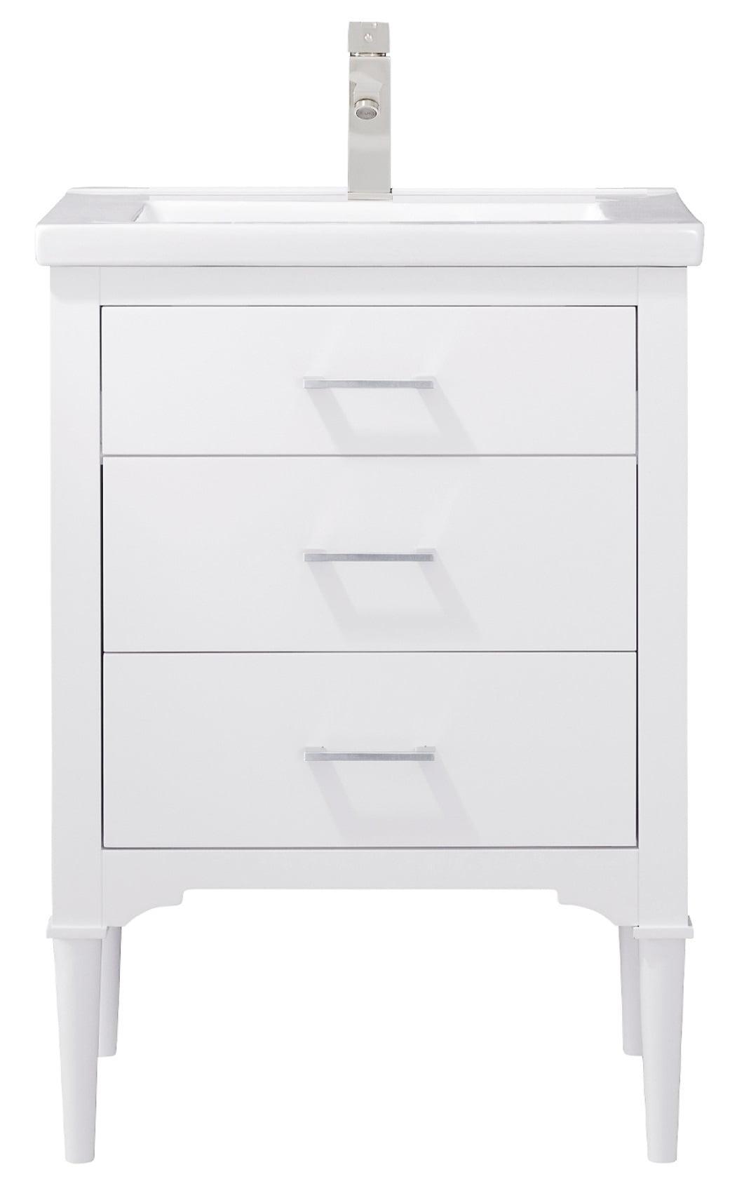 Design Element Mason 24" Single Sink Bathroom Vanity in White