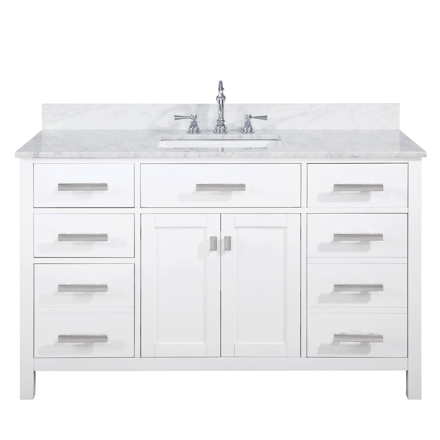 Design Element Valentino 54" Single Sink Vanity in White