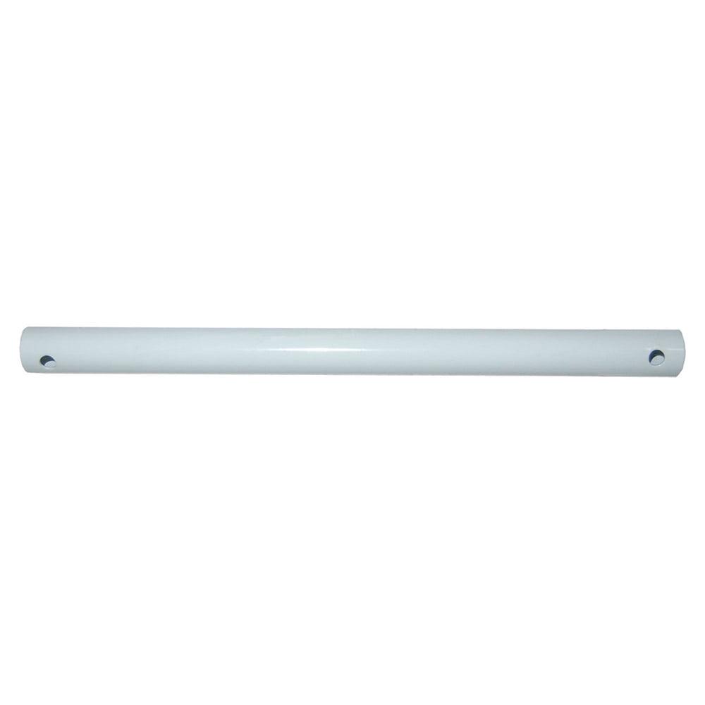 White 18-Inch Steel Ceiling Fan Downrod