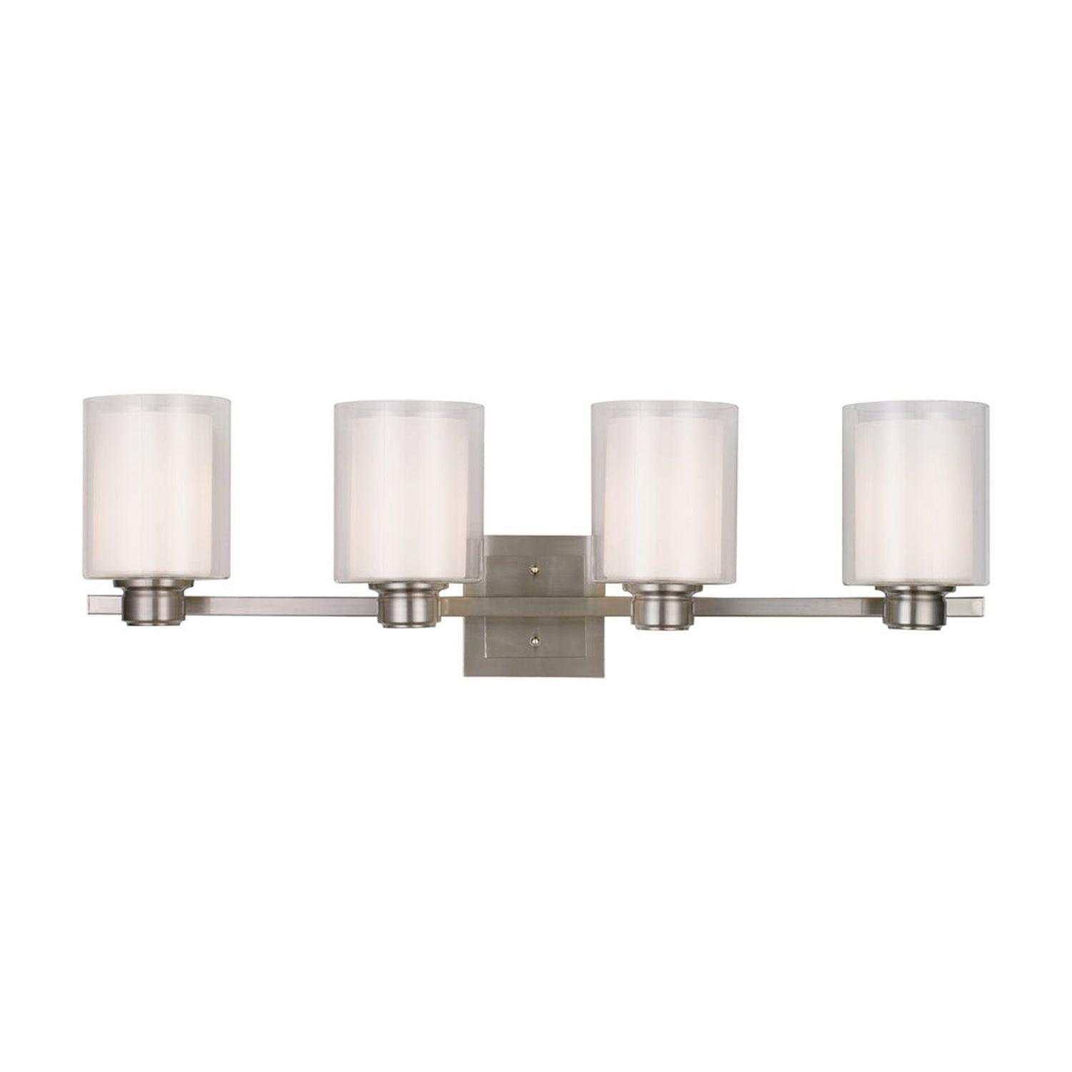 Oslo 34.6" Satin Nickel Energy Star 4-Light LED Vanity