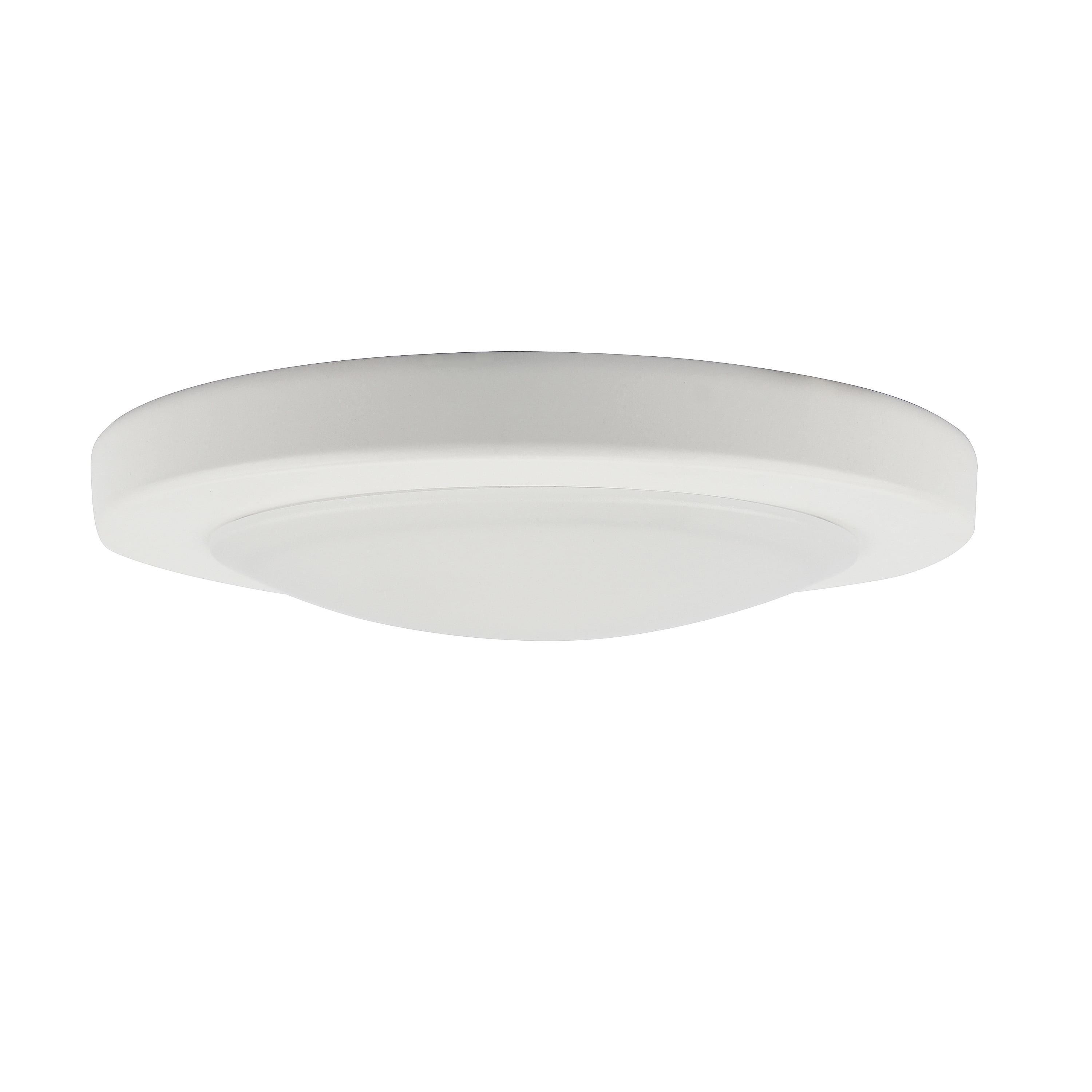 White Aluminum LED Indoor/Outdoor Flush Mount Light