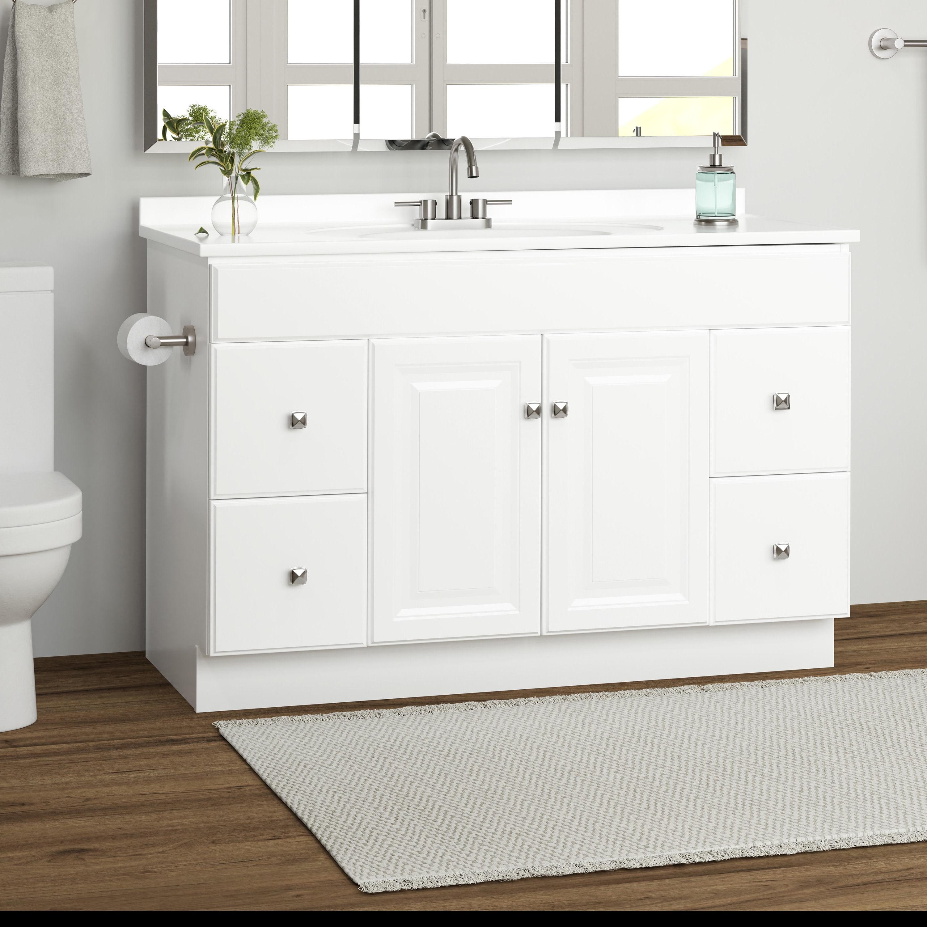 Design House Wyndham 48-Inch Bathroom Vanity Without Top in White