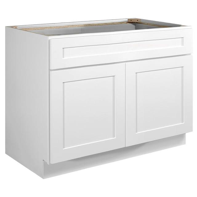 Design House Design House Brookings Unassembled Shaker Sink Base Kitchen Cabinet, White