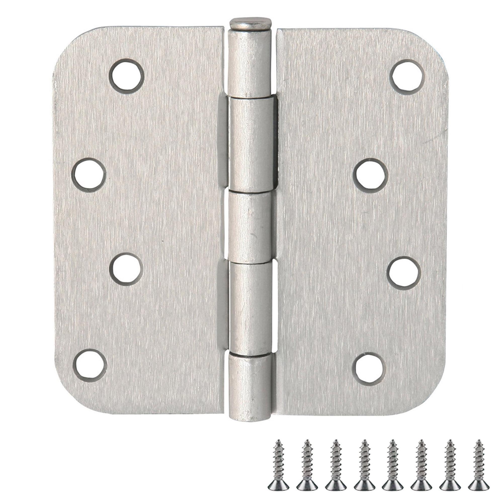 Door Hinge 4-Inch, 5/8-inch Radius, 3-Pack