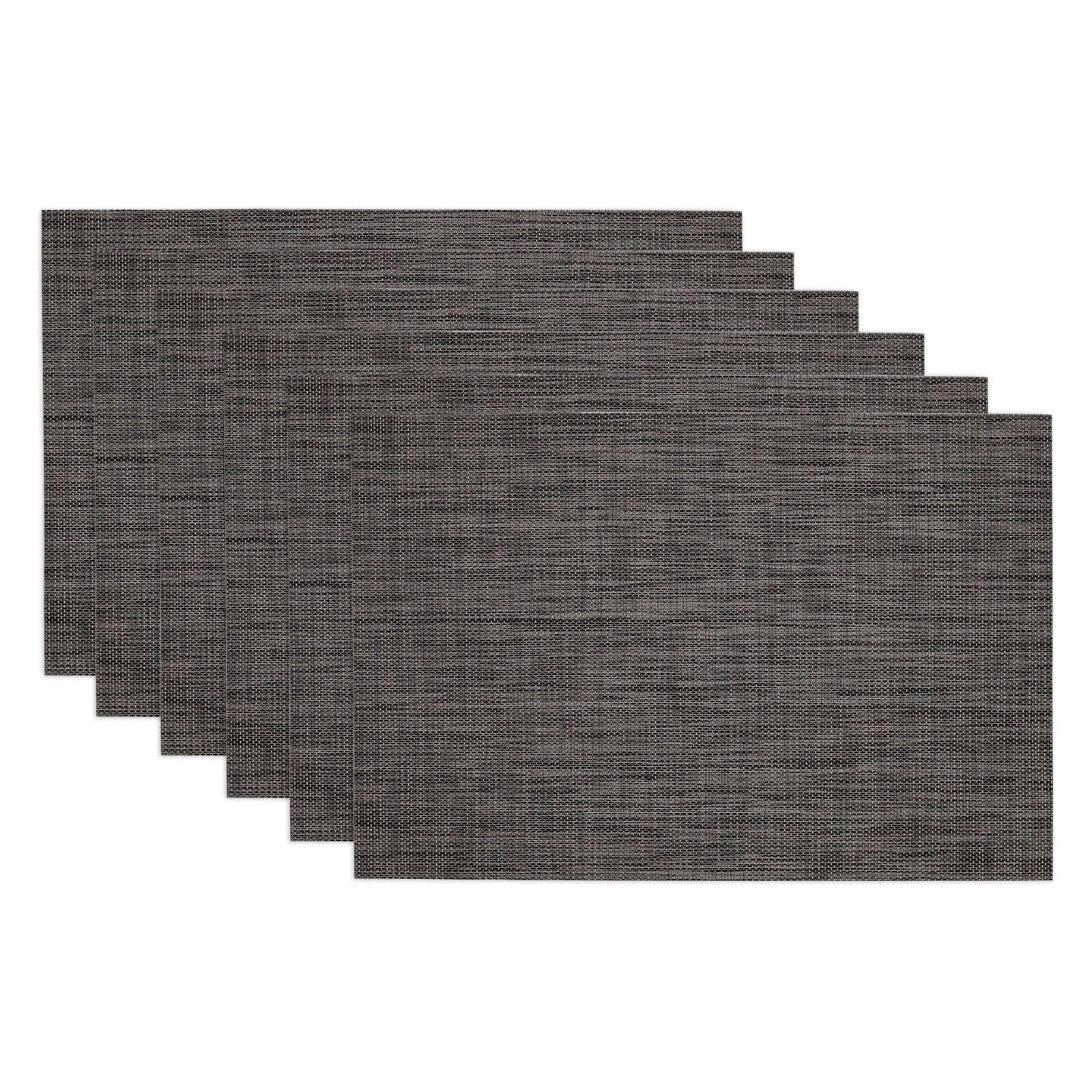 Grey Tweed PVC Placemat (Set of 6)