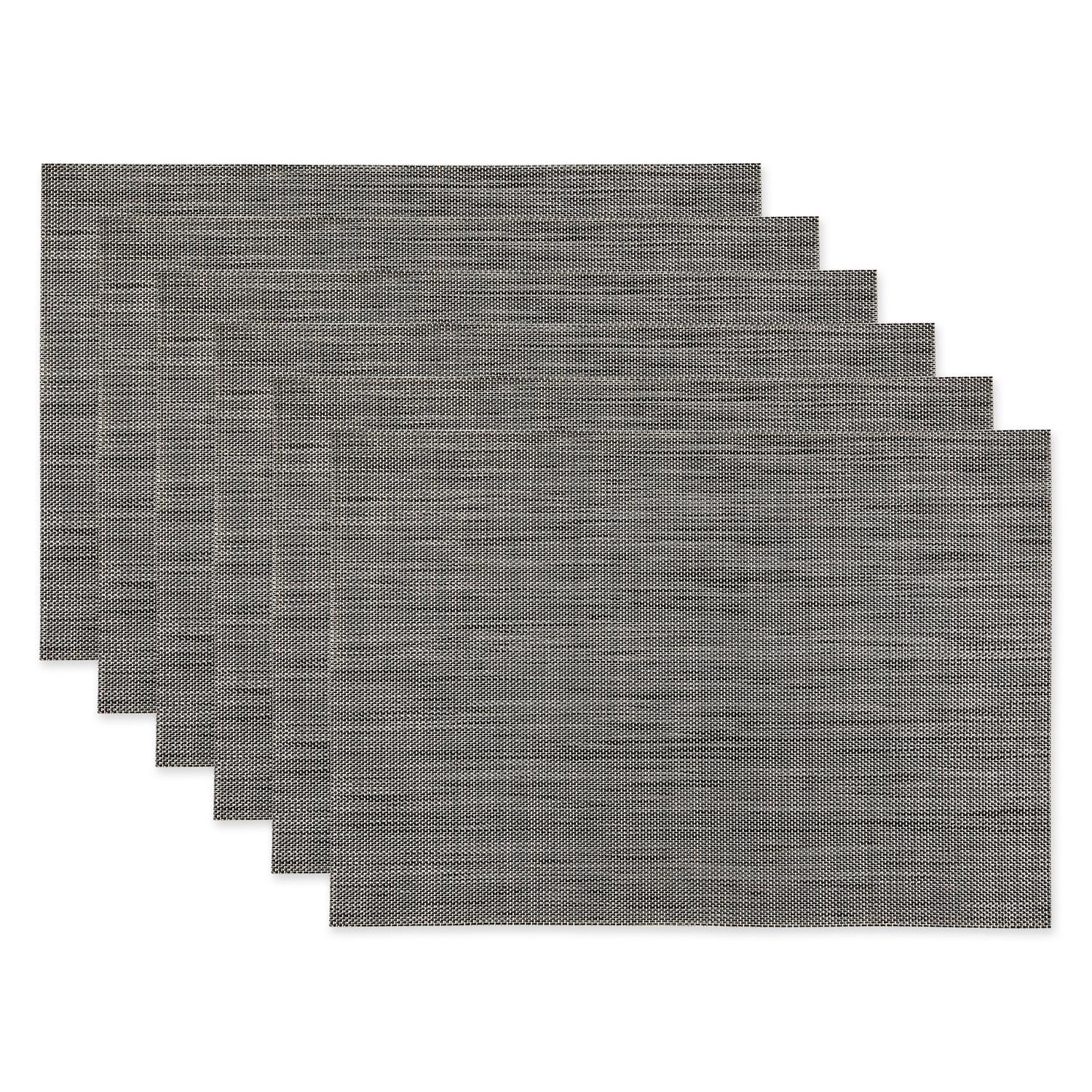 Grey Tweed PVC Placemat (Set of 6)
