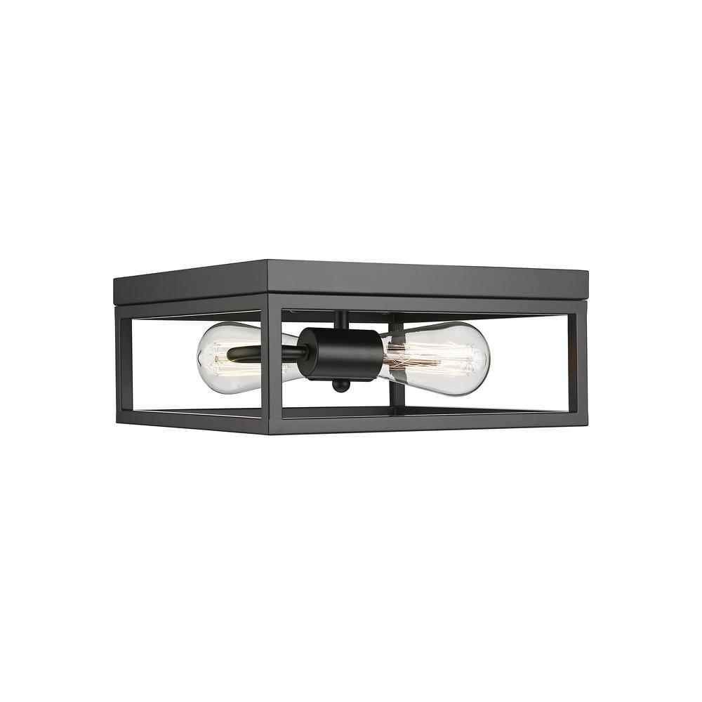 Bethel International Flush Mount Black  Iron