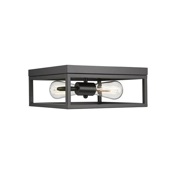 Bethel International Flush Mount Black  Iron