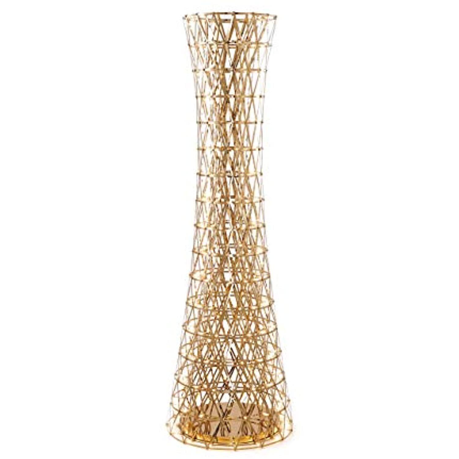 Luxe Gold Stainless Steel 63" Torchiere LED Floor Lamp