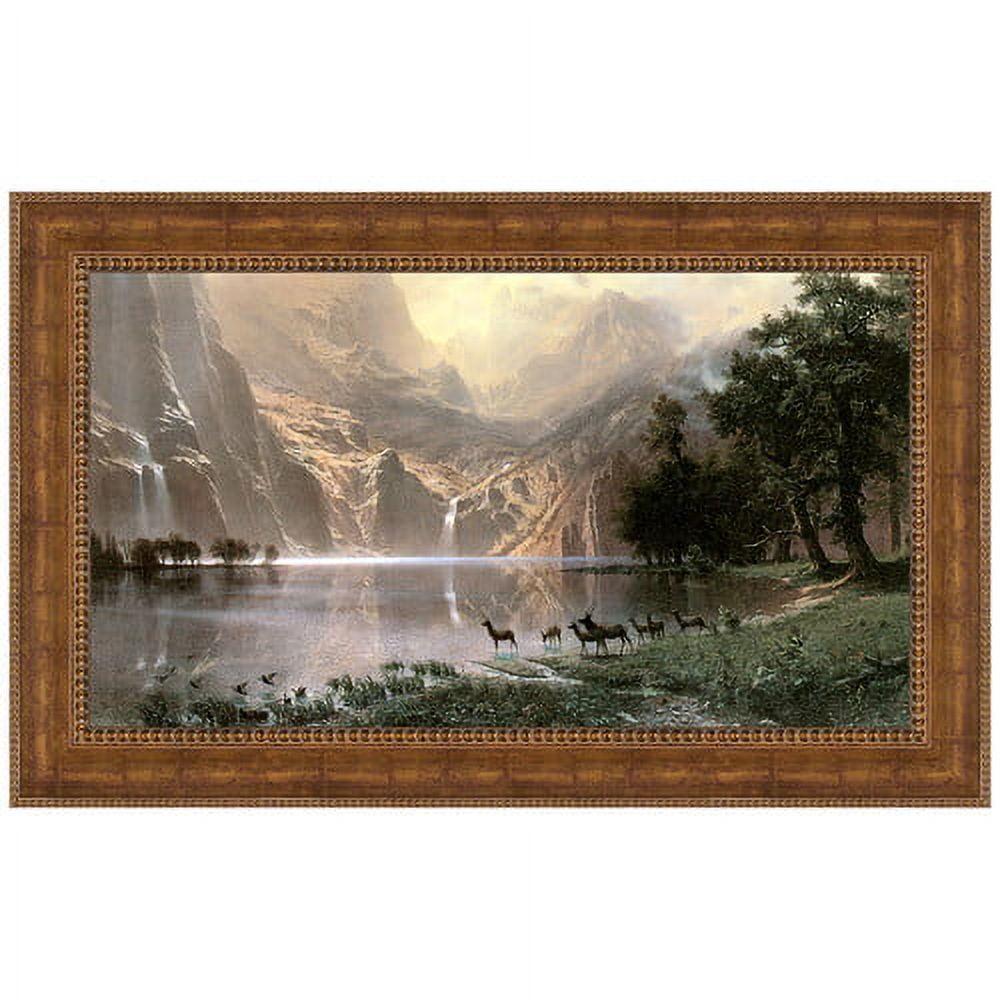 Vault W Artwork Among The Sierra Nevada, 1868 by Albert Bierstadt Framed Canvas Replica Painting