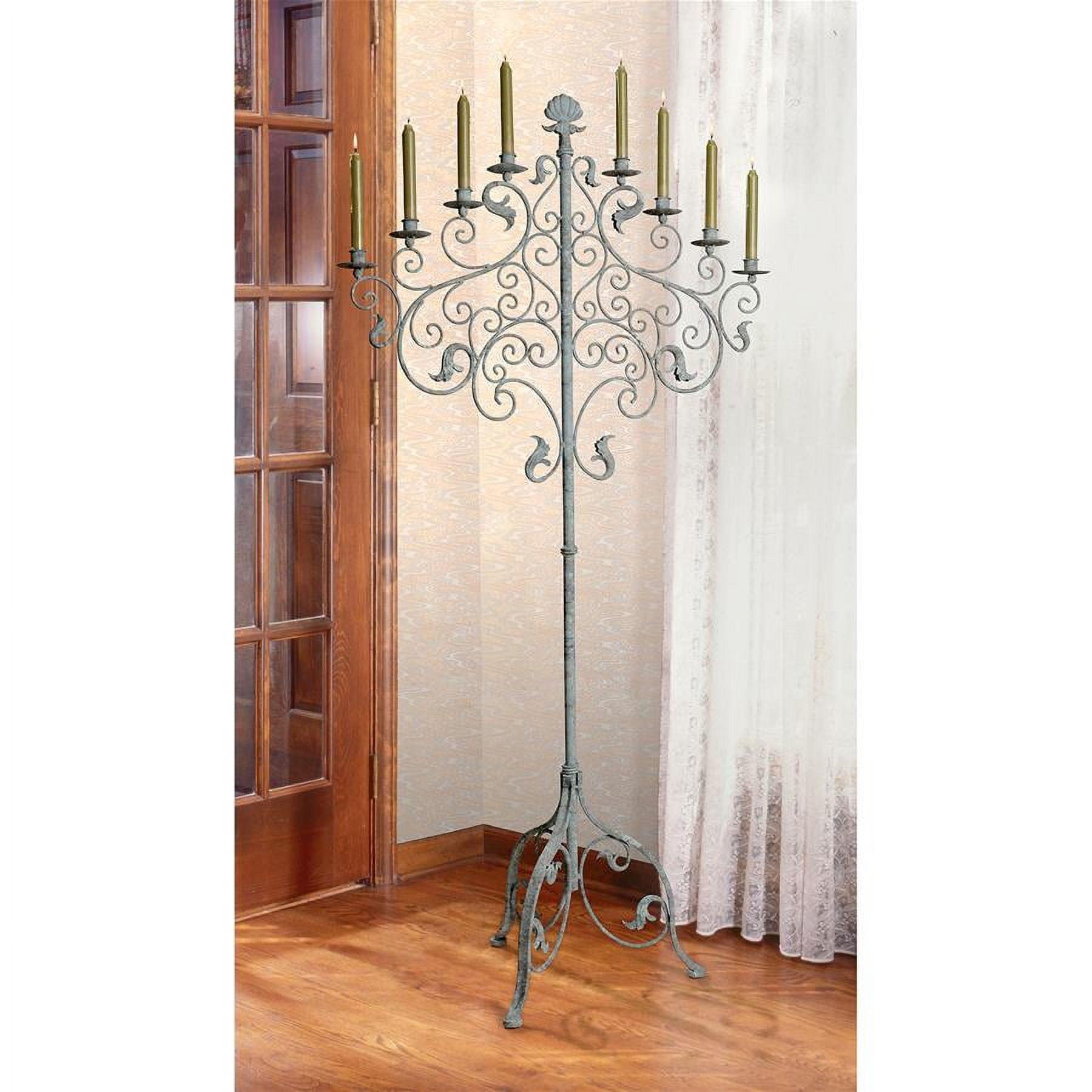 Castle Vecchio 59'' H Metal Floor Candelabra