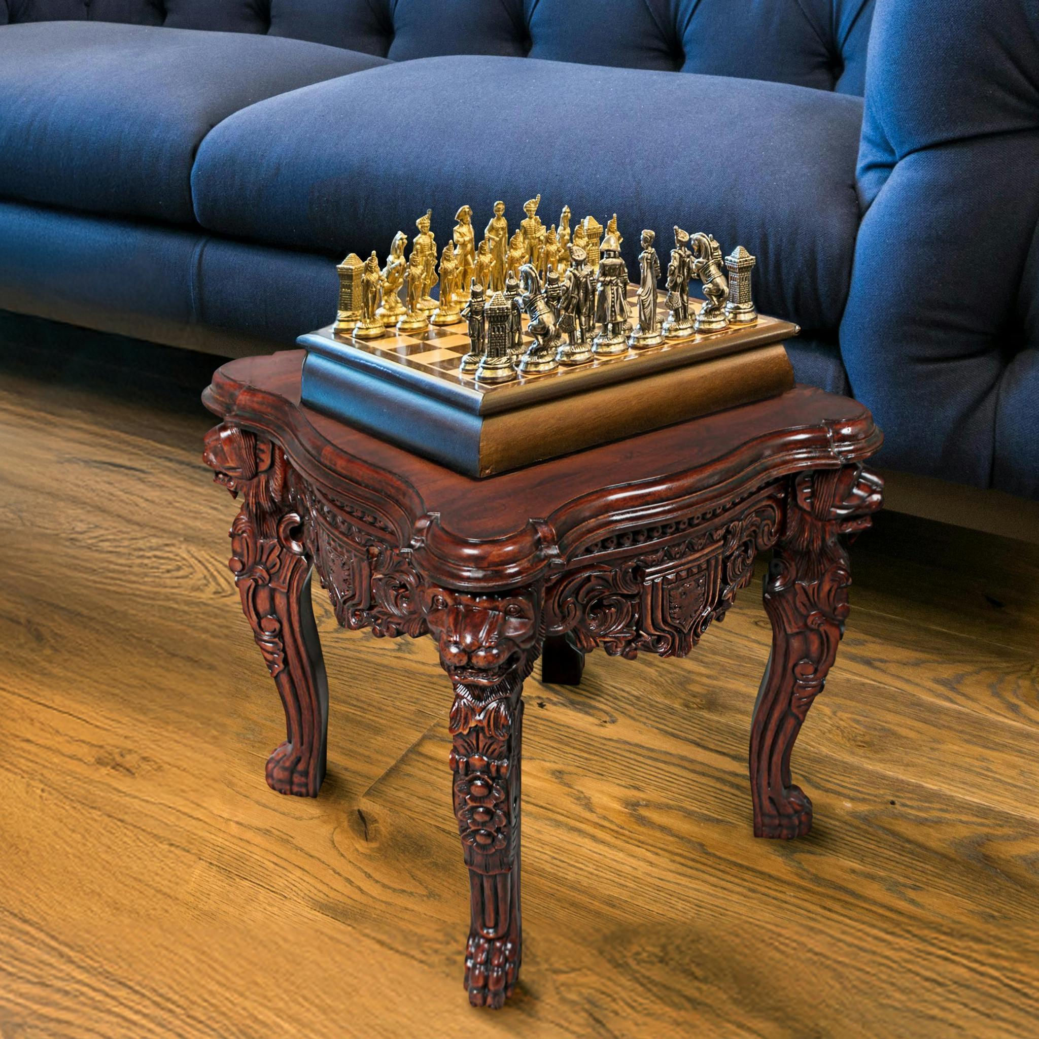 Lord Raffles 26'' Tall Solid Wood End Table