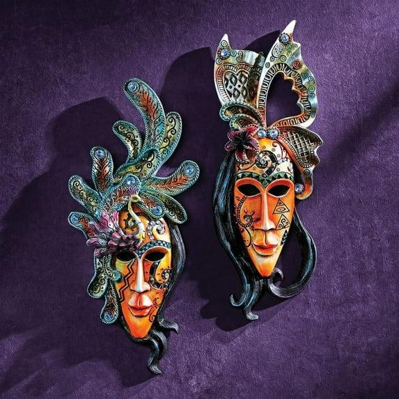 Design Toscano 2 Piece Masquerade Mask Wall Décor Set | Wayfair