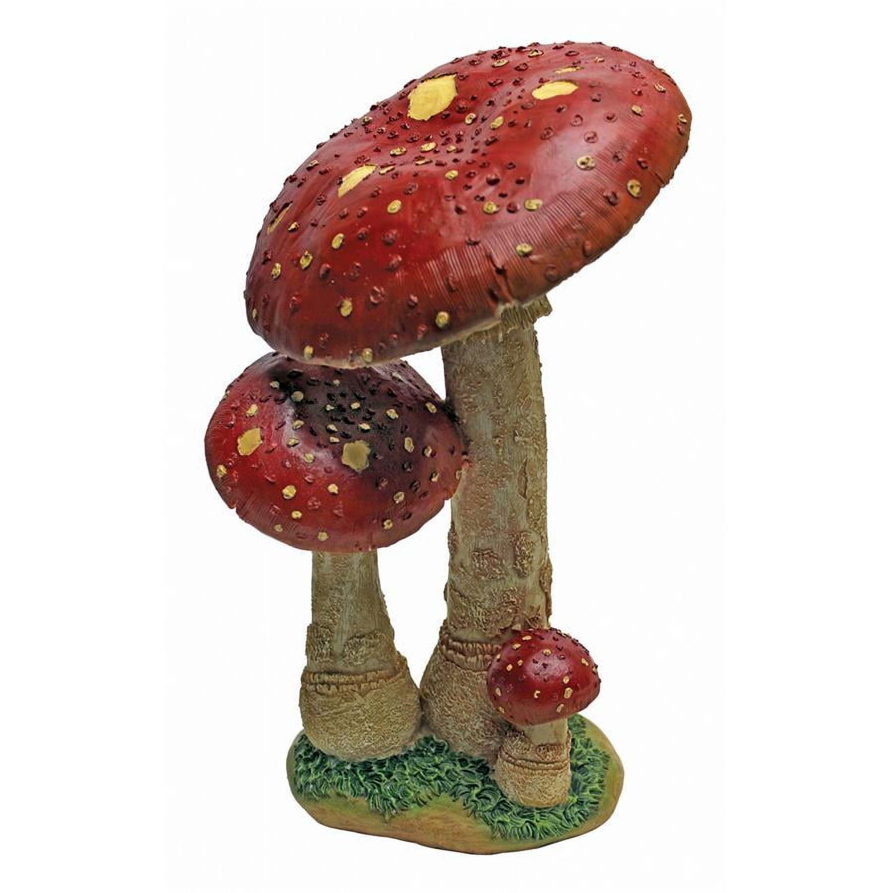 Mystic Forest Red Mushroom Statue