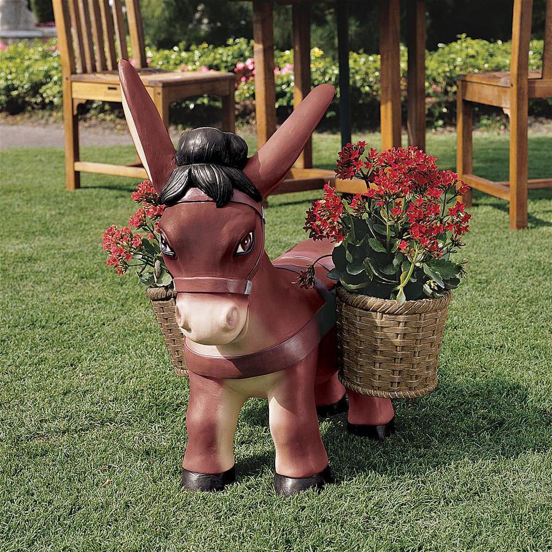 Pancho the Burro Donkey Statue Planter