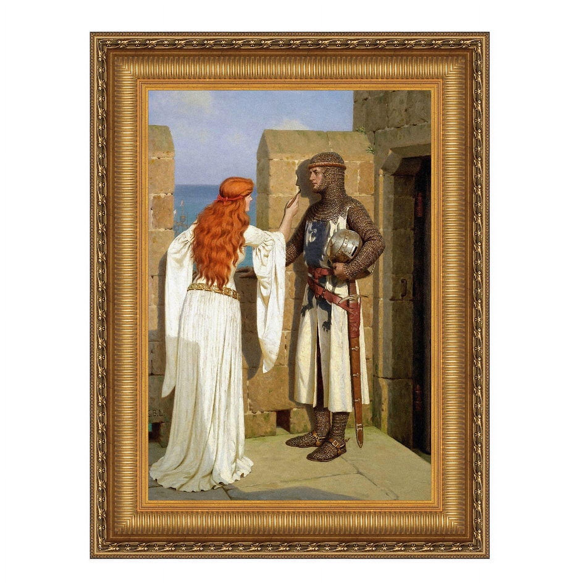 Medieval Romance Shadow Framed Canvas Replica Painting