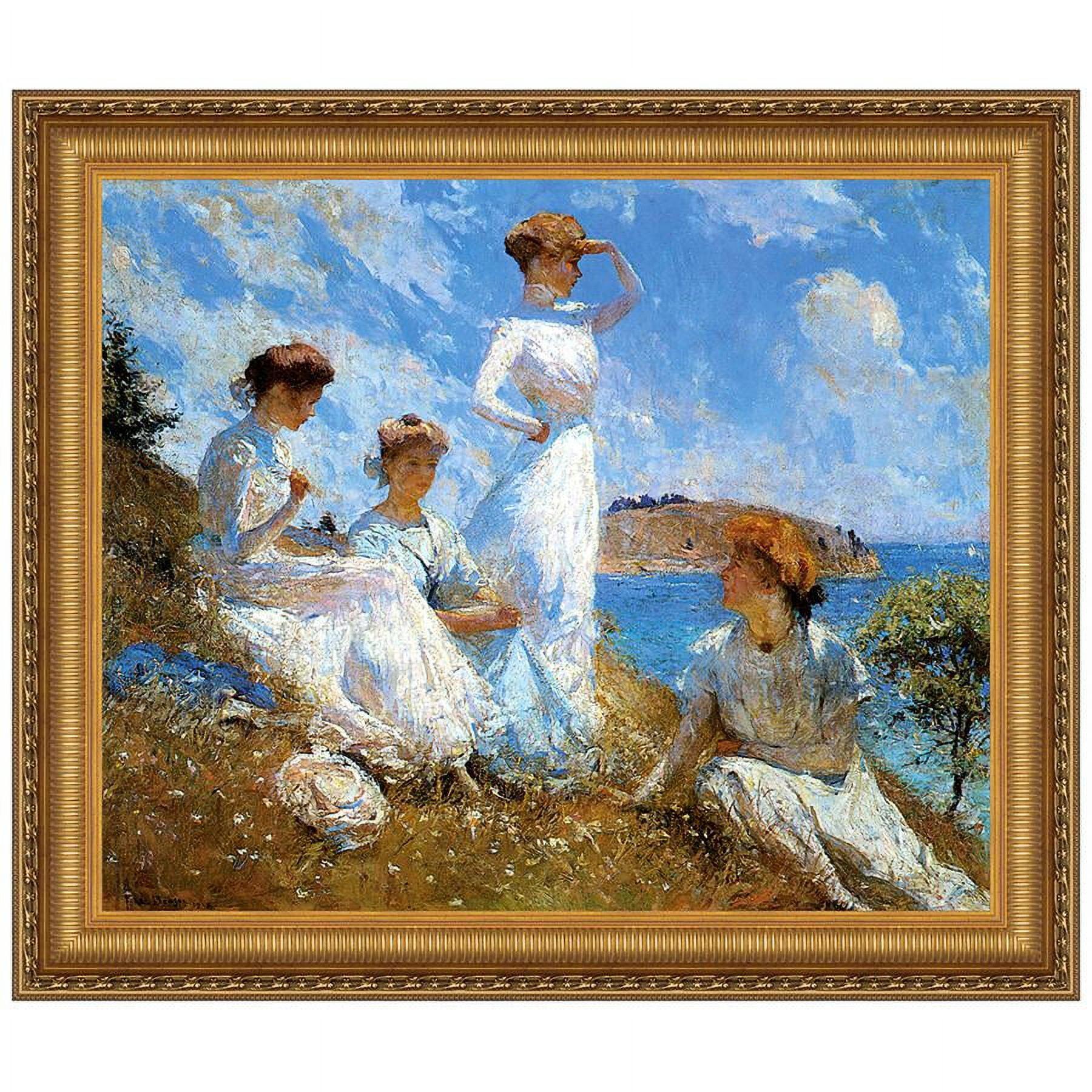 Grande Gold Framed Summer, 1909 Canvas Painting Replica