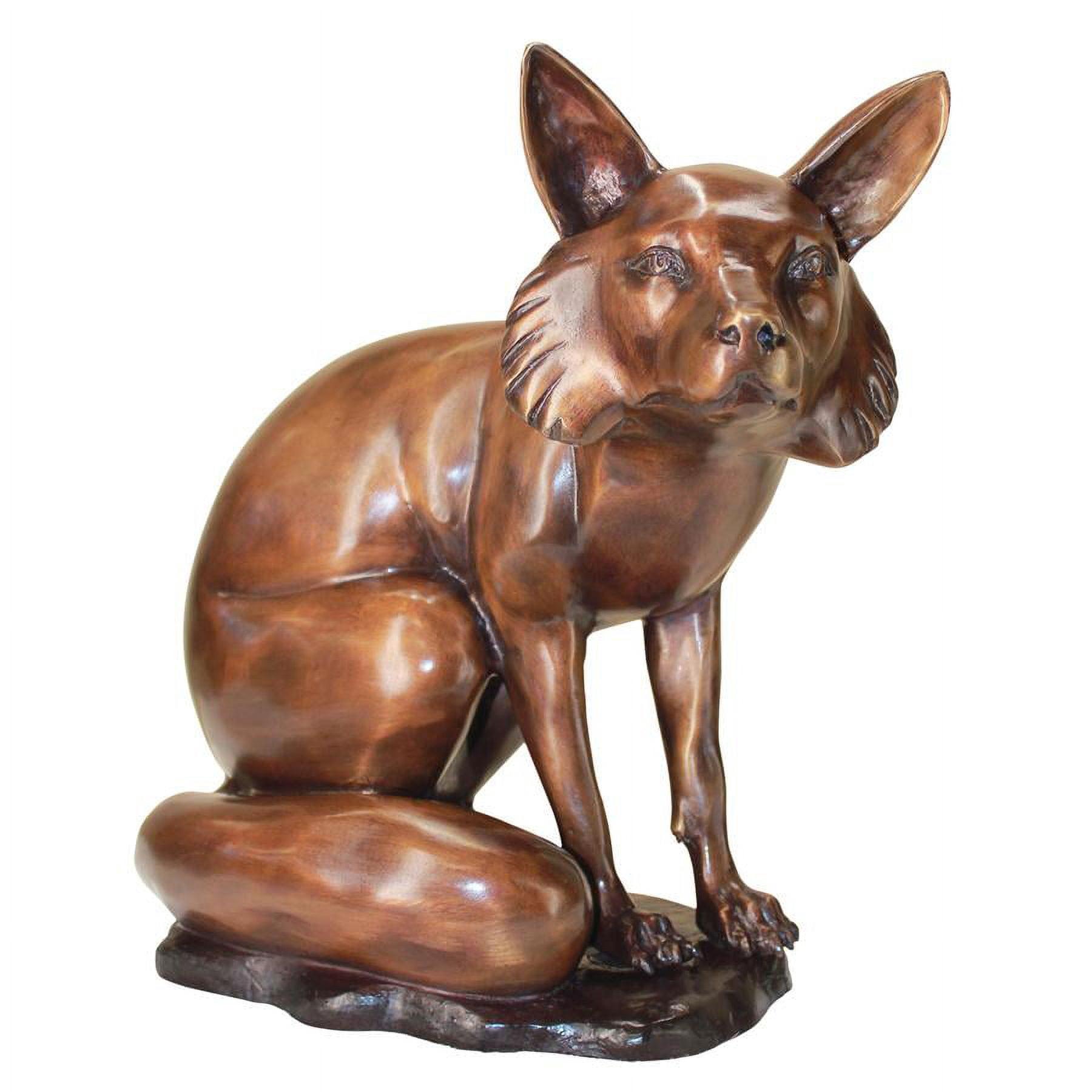Design Toscano The Observant Sitting Fox Garden Statue