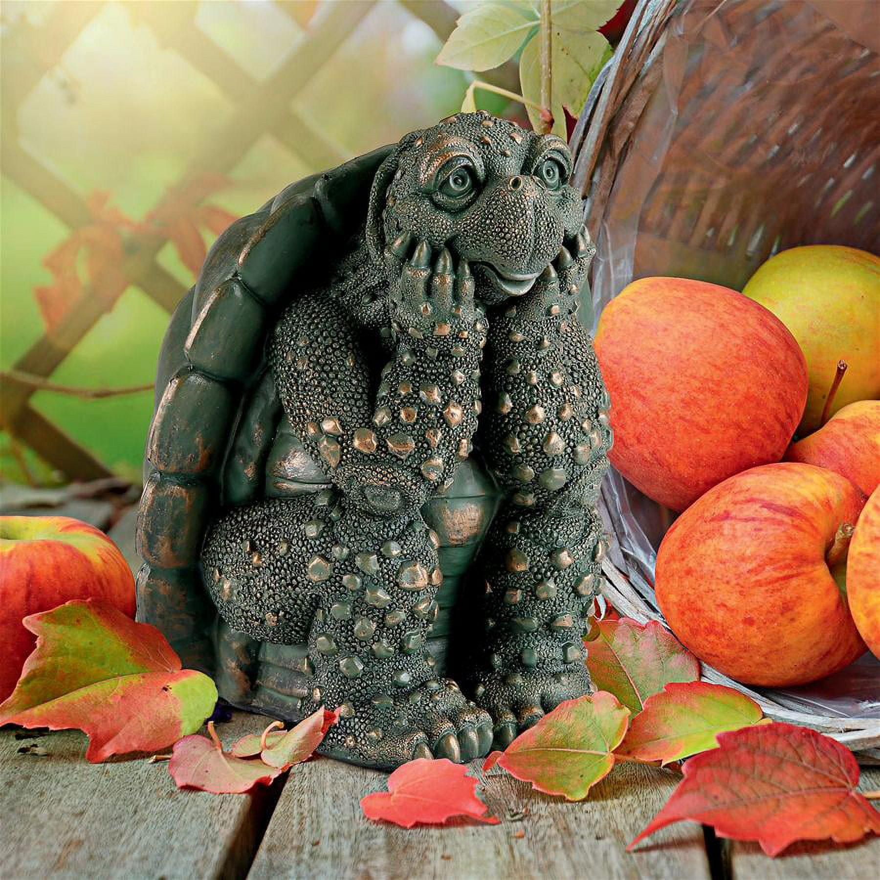 Design Toscano The Thinker Turtle Garden Statue