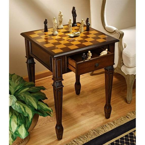 Design Toscano Walpole Manor 20.5" Square Chess Table