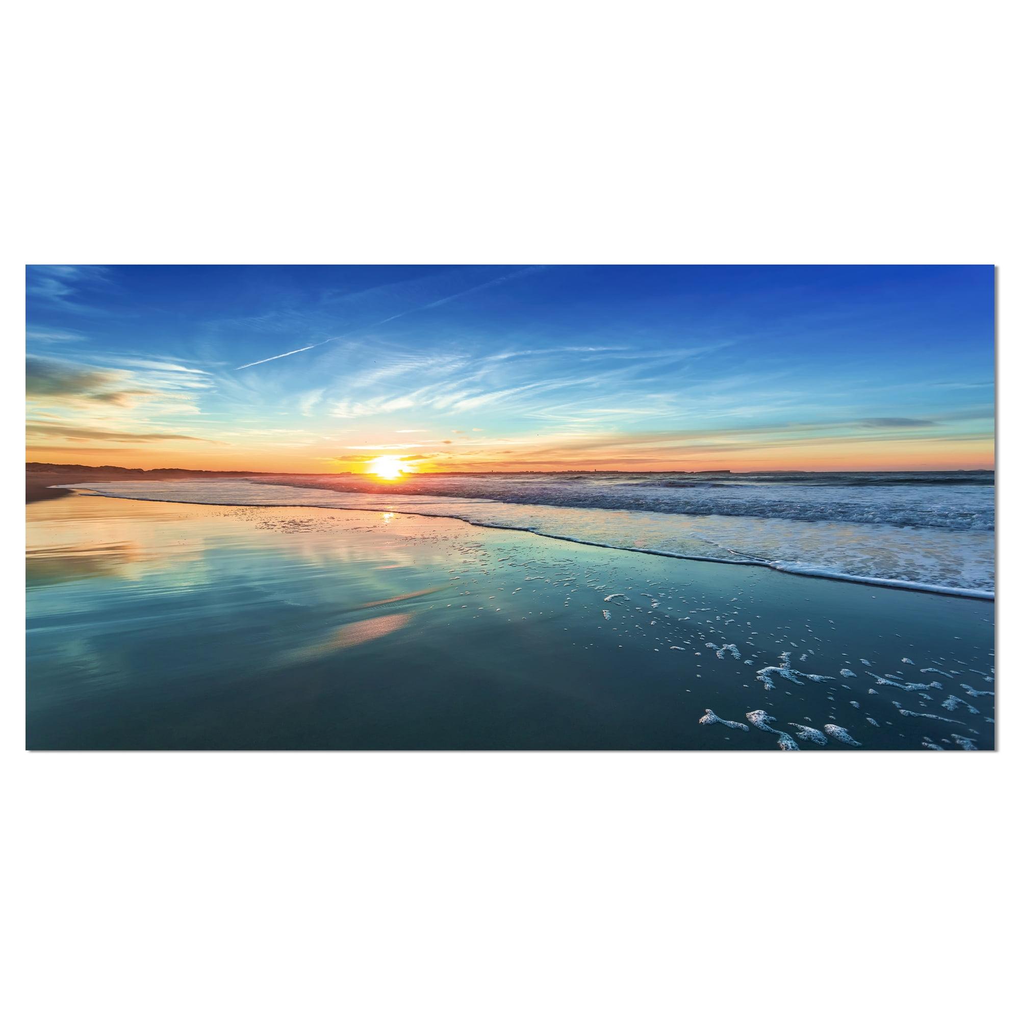 Highland Dunes Seascape " Seashore With Distant Sunset "