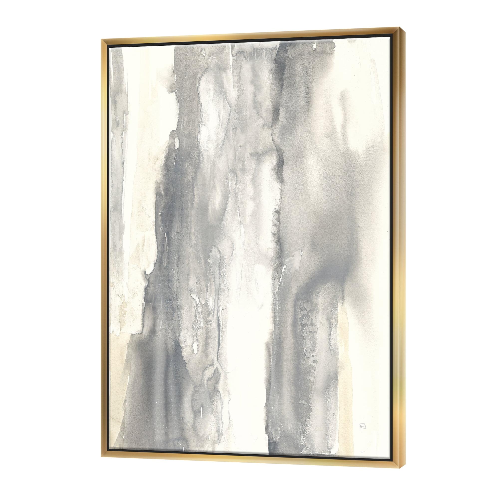 Designart ' Gold Glamour Direction I ' Modern & Contemporary Framed Canvas