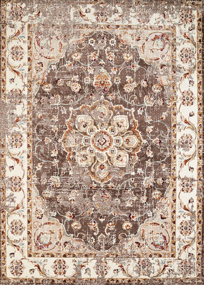 Bridges Ponte Vecchio Taupe Synthetic 5'3" x 7'2" Easy Care Rug