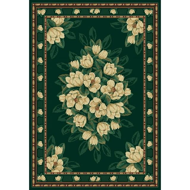 United Weavers Brunswick Eloise Traditional Floral Area Rug, Hunter, 7'10" x 10'6"