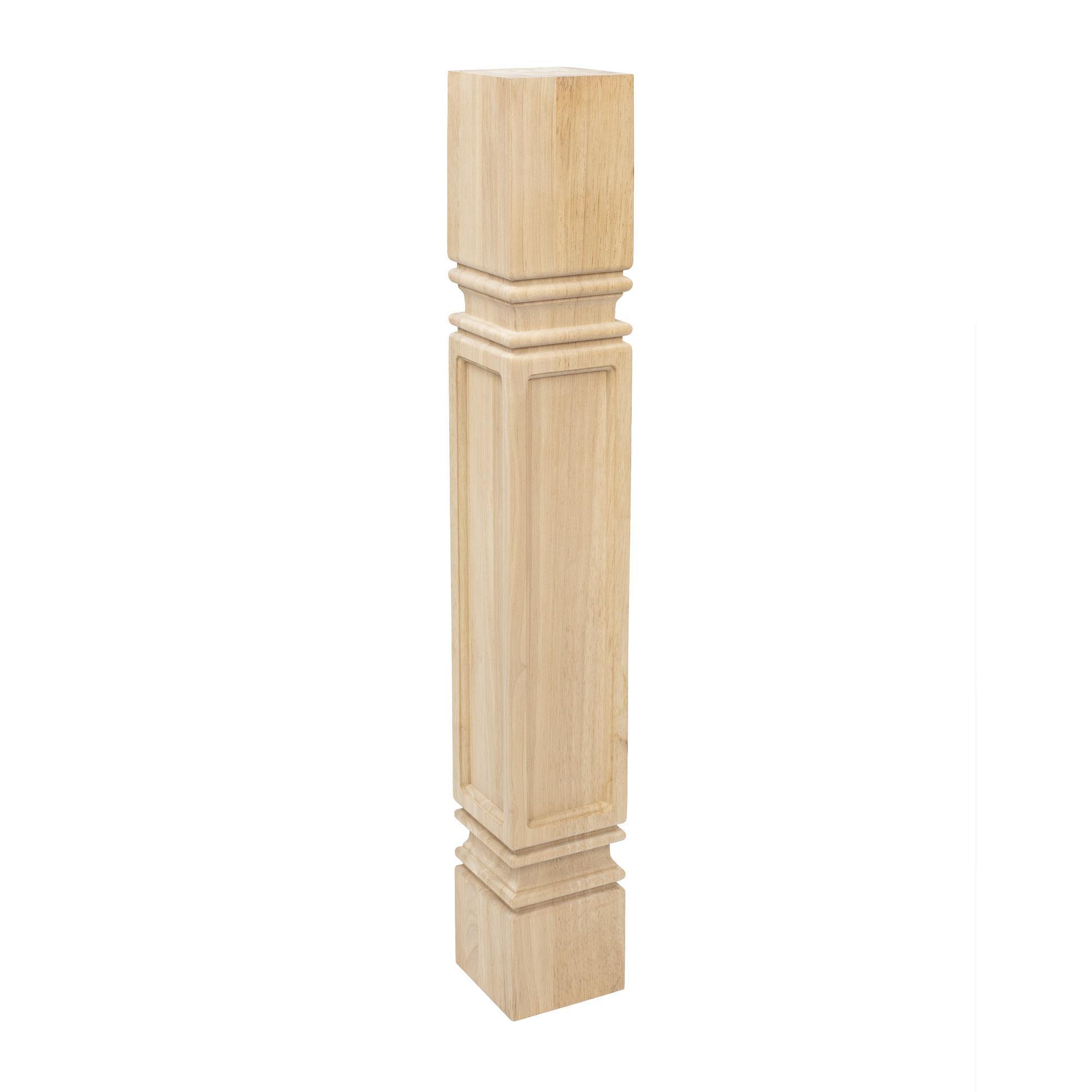 Architectural Products by Outwater L.L.C. 5" Wide x 35-1/4" High Hardwood Mission Plain Island Legs