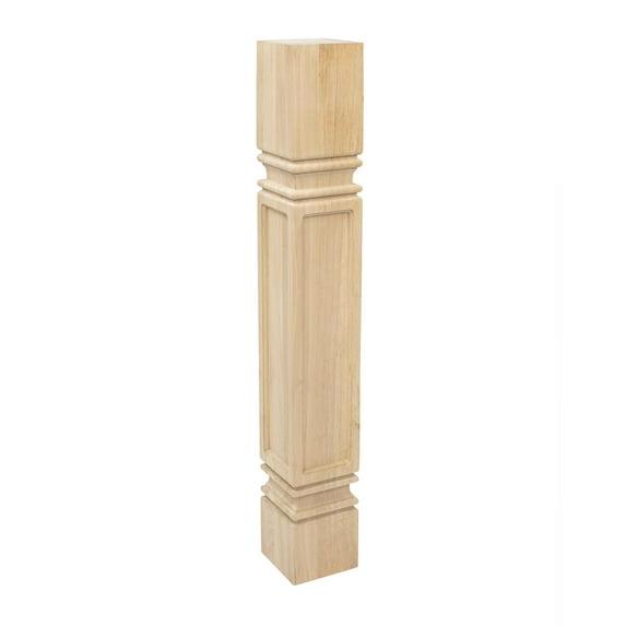 Architectural Products by Outwater L.L.C. 5" Wide x 35-1/4" High Hardwood Mission Plain Island Legs & Reviews | Wayfair