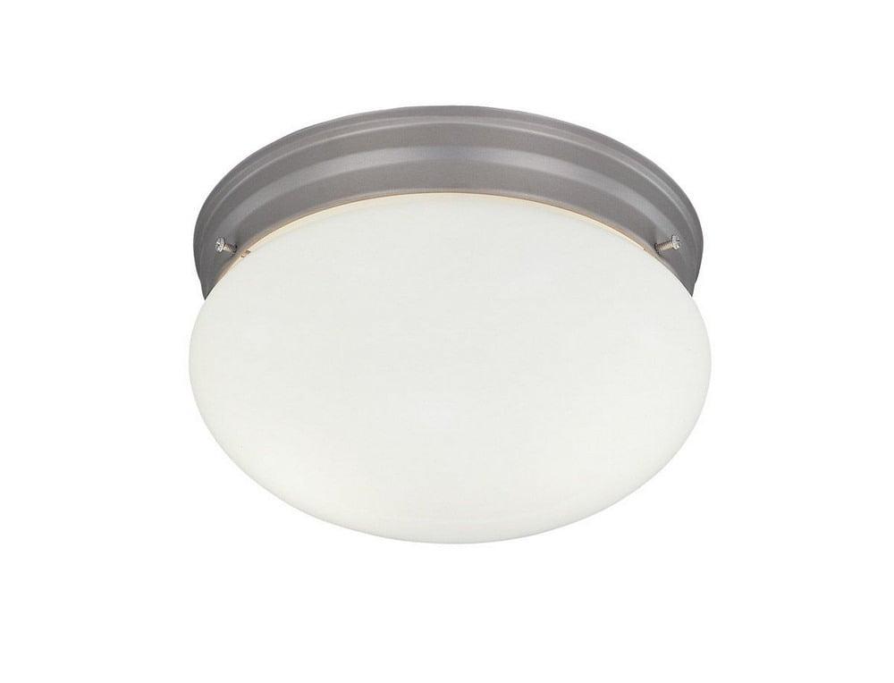 Designers Fountain 4732-PW Basic 9" Flushmount Pewter Finish Light Fixture
