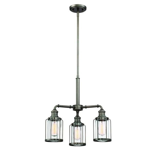 Designers Fountain Anson Satin Copper Bronze 3 Light Chandelier, 91383-SCB
