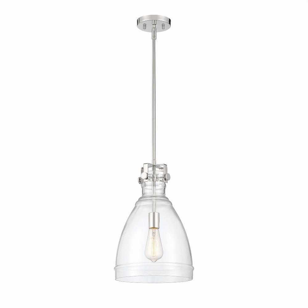 Beechmont Polished Nickel 16.75'' Glass Pendant Light