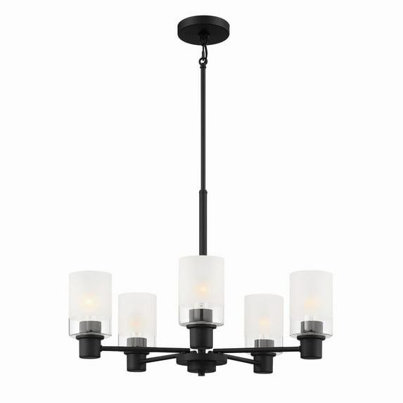 Designers Fountain Cedar Lane 5 Light Matte Black Chandelier, D236M-5CH-MB