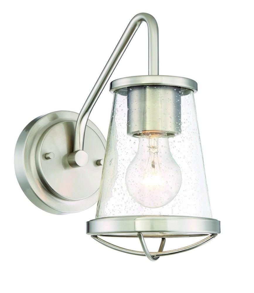 Designers Fountain Darby Satin Platinum Wall Sconce, 87001-SP