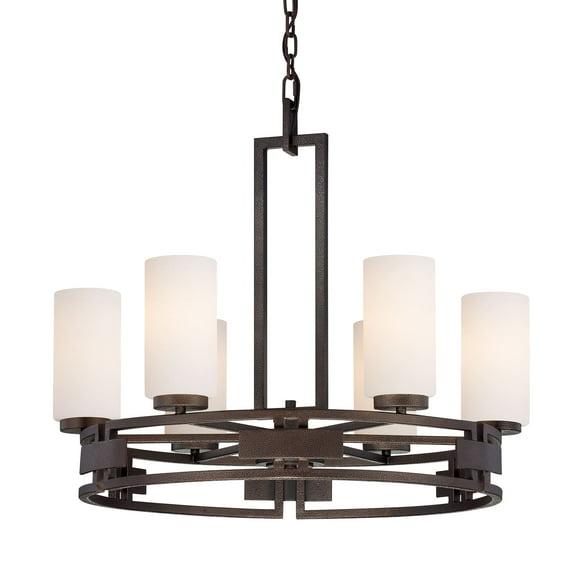 Designers Fountain Del Ray Flemish Bronze 6 Light Chandelier, 83886-FBZ