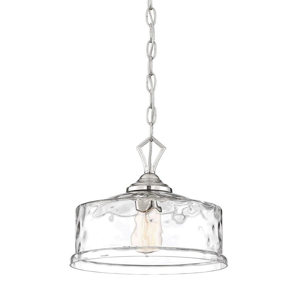 Designers Fountain - Drake - One Light Down Pendant-Polished Nickel Finish