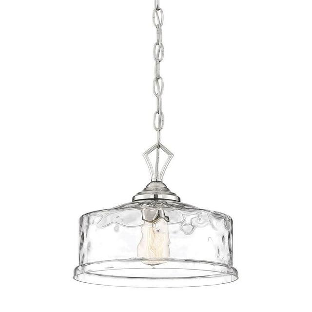 Designers Fountain - Drake - One Light Down Pendant-Polished Nickel Finish