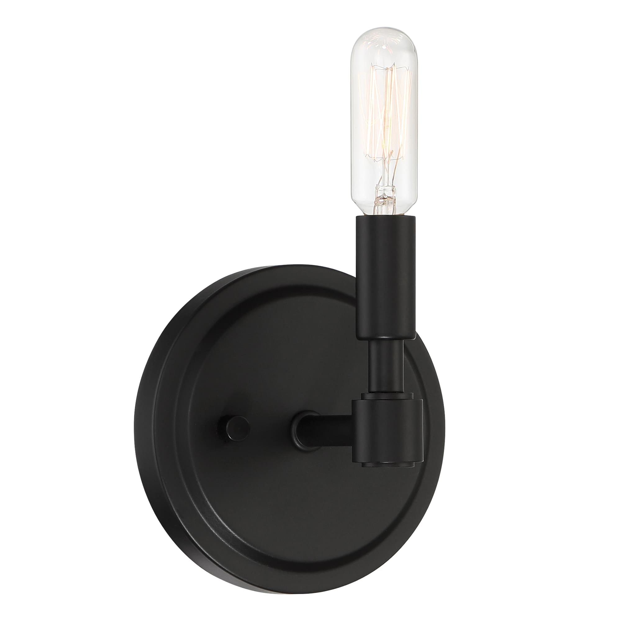 Rustic Modern Black Farmhouse Dimmable Wall Sconce