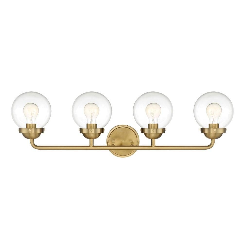 Designers Fountain - Four Light Bathroom Fixture - Knoll - Four Light Bath Bar