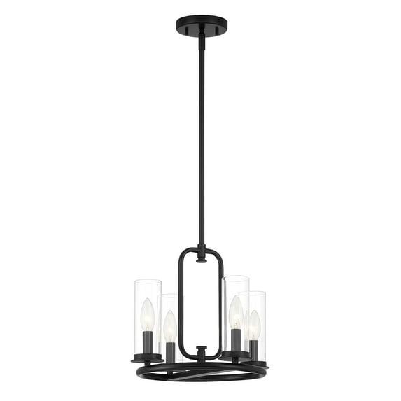 Designers Fountain Hudson Heights 4 Light Matte Black Pendant, D268C-14P-MB