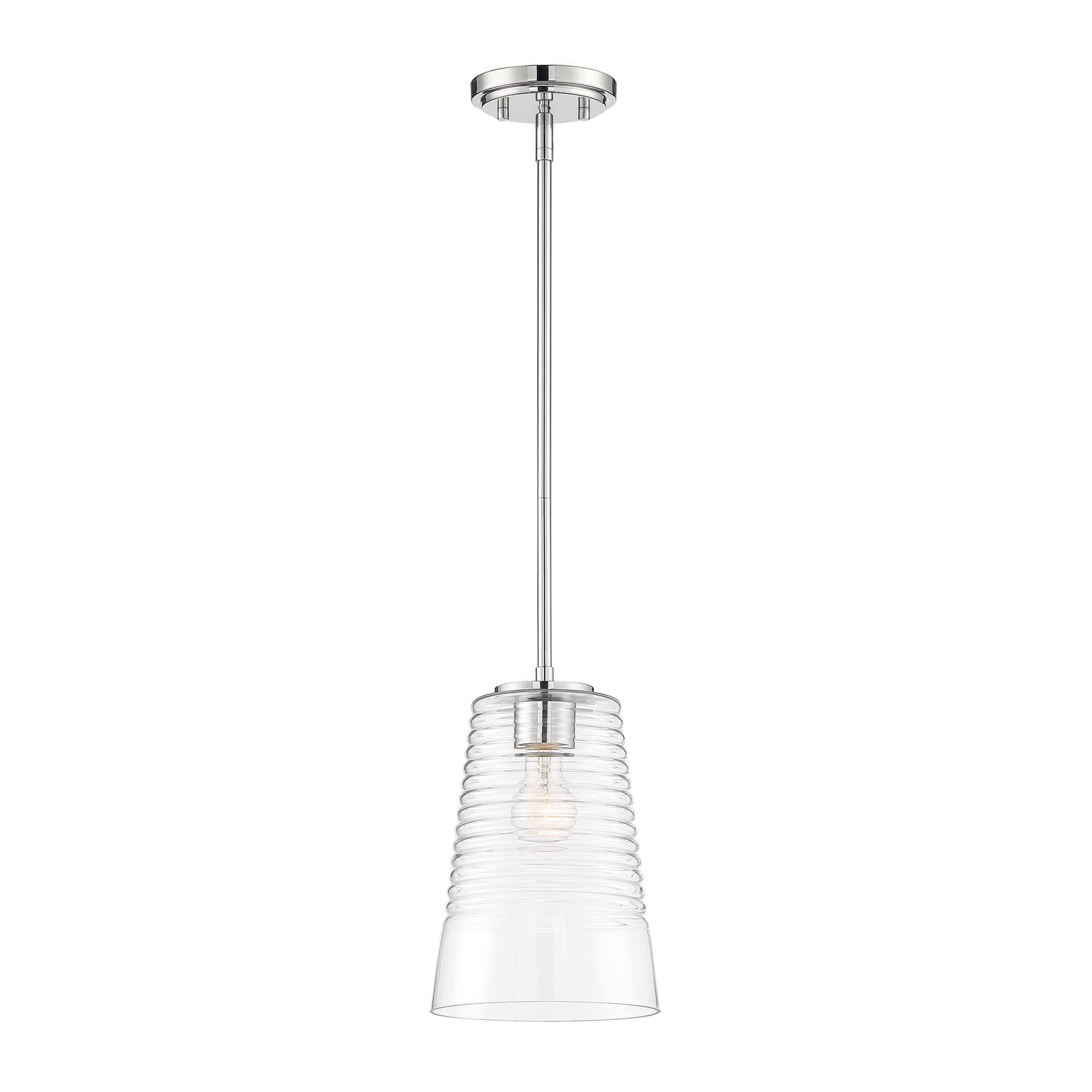 Designers Fountain Ingo Polished Nickel 1 Light Pendant, D230M-8P-PN