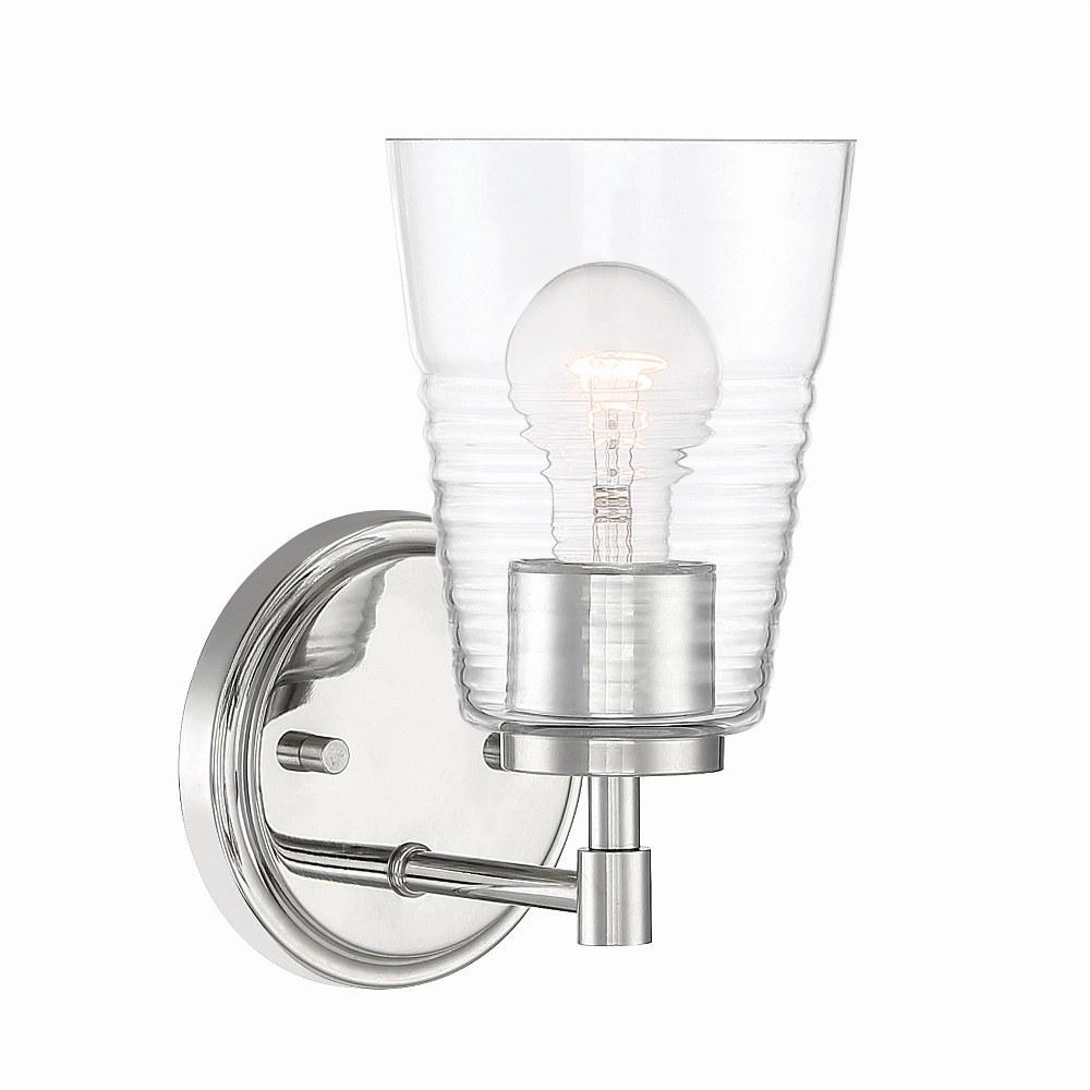 Designers Fountain Ingo Polished Nickel 1 Light Wall Sconce, D230M-1B-PN