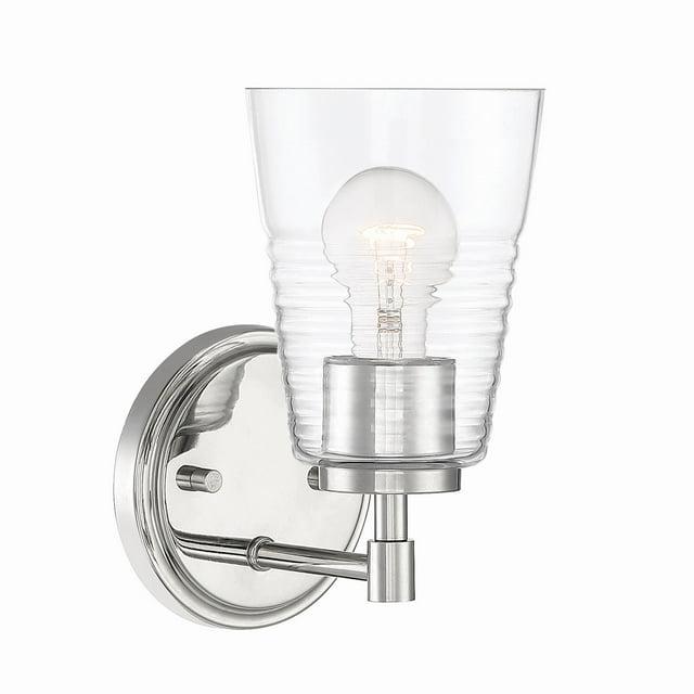 Designers Fountain Ingo Polished Nickel 1 Light Wall Sconce, D230M-1B-PN