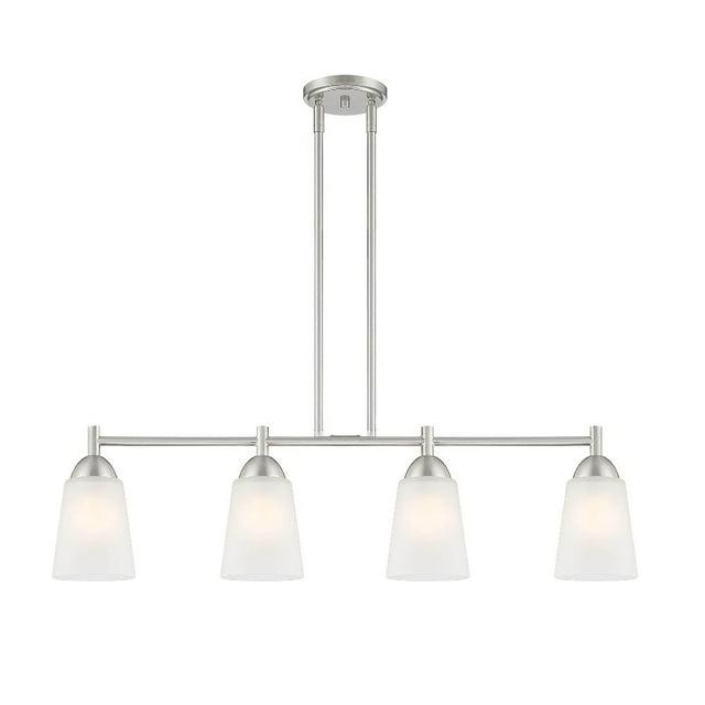 Designers Fountain Malone 4 Light Brushed Nickel Island Pendant, D267M-IS-BN
