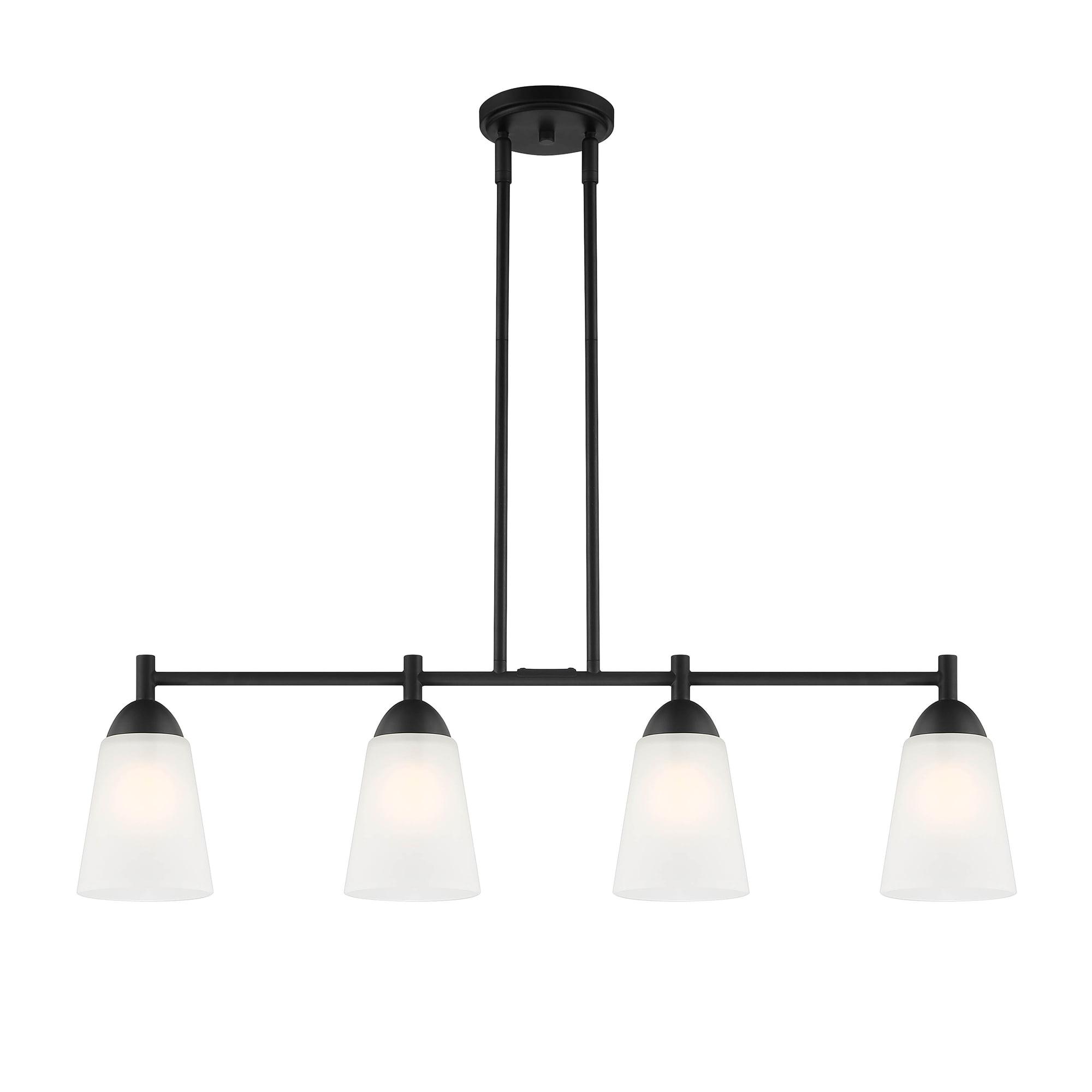 Designers Fountain Malone 4 Light Matte Black Island Pendant, D267M-IS-MB