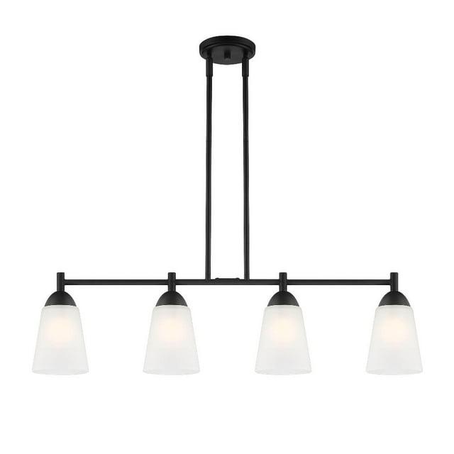 Designers Fountain Malone 4 Light Matte Black Island Pendant, D267M-IS-MB