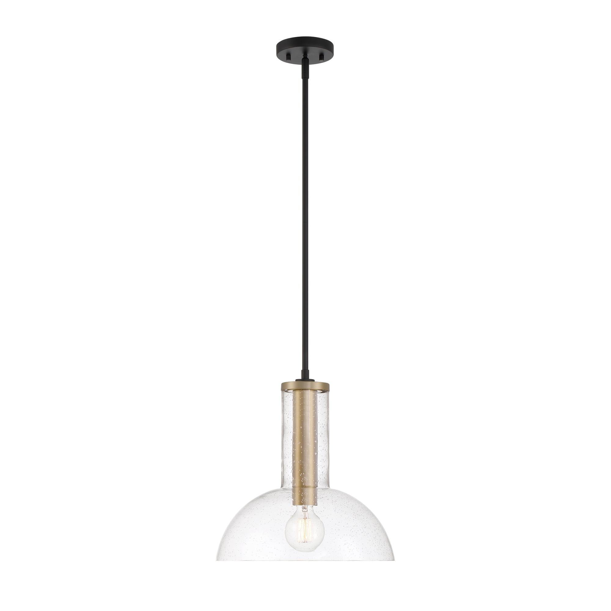 Designers Fountain Nova 14 inch 1-Light Matte Black Modern Pendant Light, D283M-14P-MB