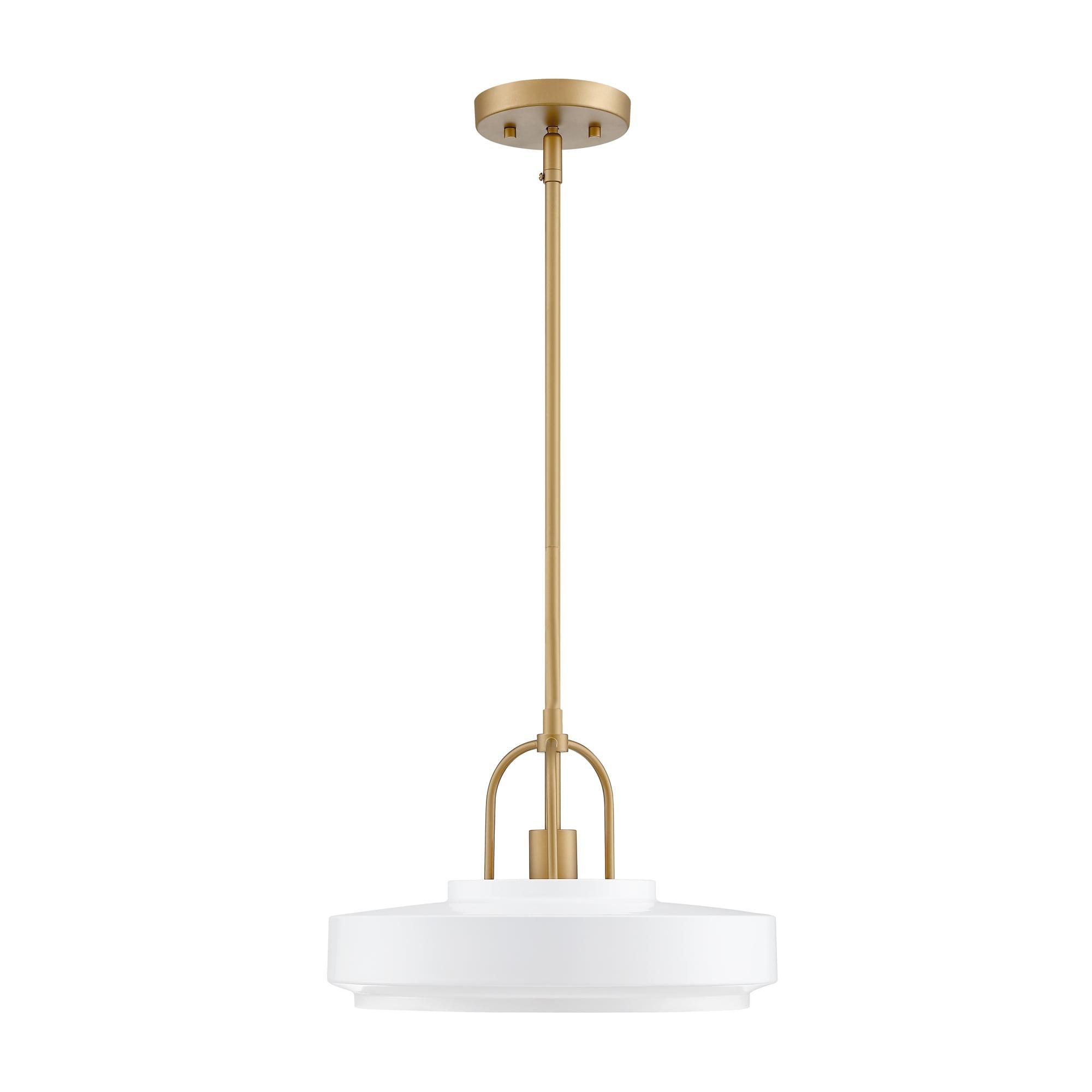 Designers Fountain Odea 14 inch 1-Light Matte White Transitional Pendant Light, D295M-14P-MW