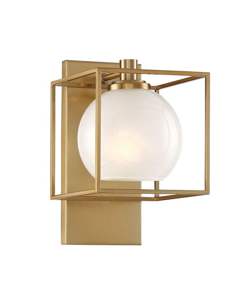 Cowen Brushed Gold Dimmable Vanity Wall Sconce